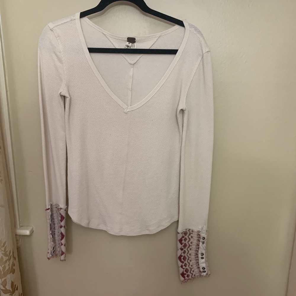 Thermal free people long sleeve shirt